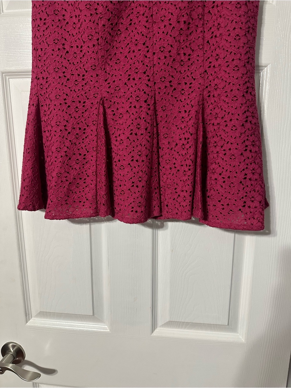 NWT Jones Wear Women’s Raspberry Lace Flare Skirt Size 4 - Picture 8 of 13